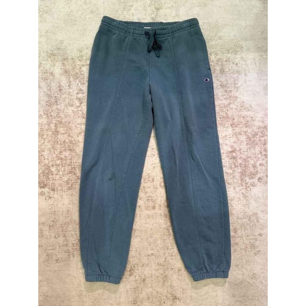 Champion Men's Faded Teal Front-Seam Fleece Sweatpants